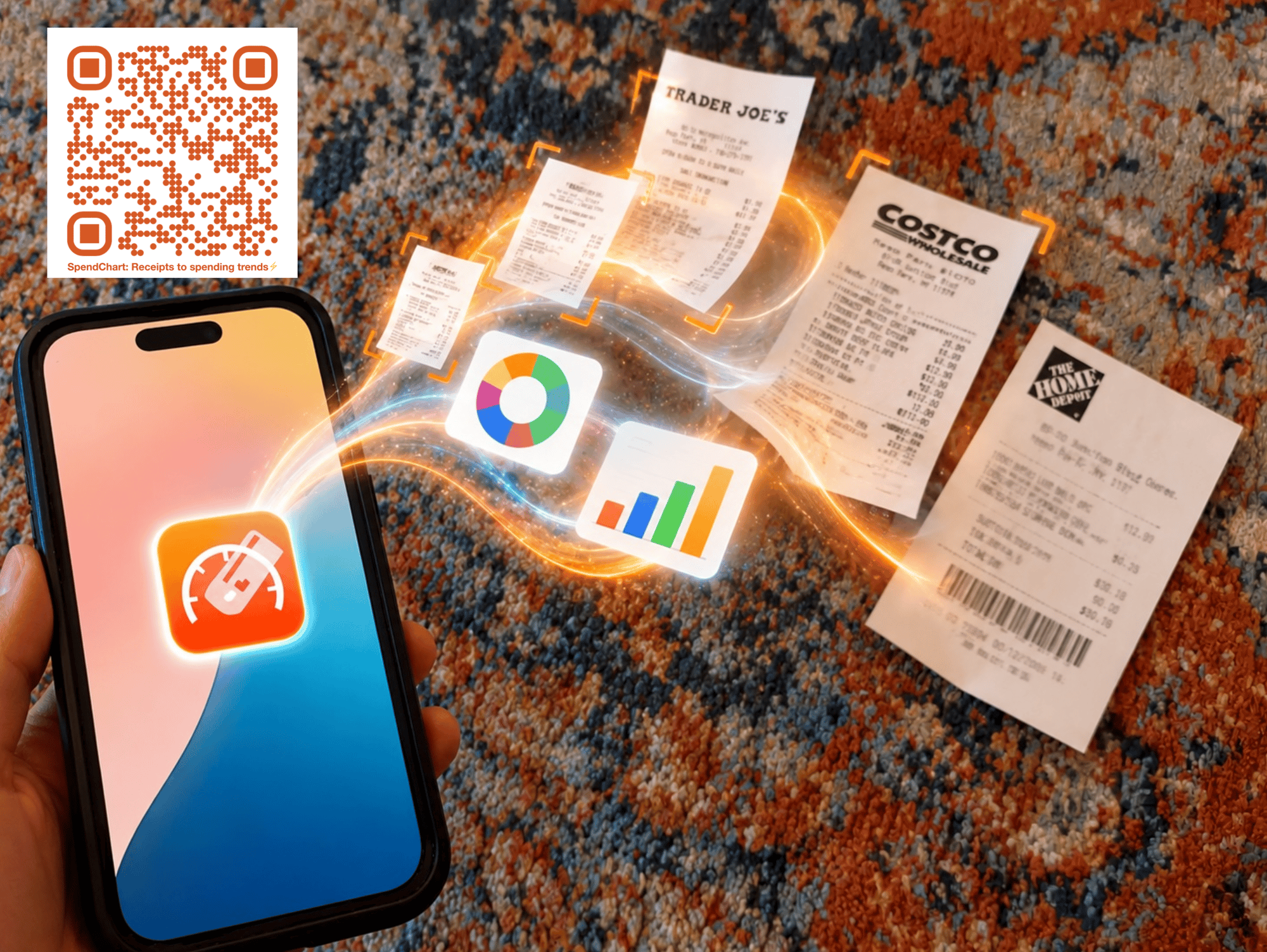 mockup SpendChart receipts breeze mockup SpendChart receipts breeze